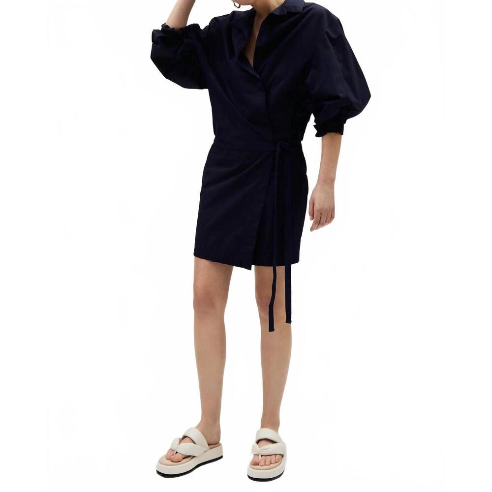 NEW HUMANOID cilli wrap dress in night